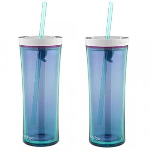 Contigo Autoclose Shake & Go Double-Wall Tumbler, 20 Oz, Scuba With Pink