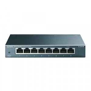 Tp-Link Tl-Sg108 8-Port 10/100/1000Mbps Desktop Gigabit Steel Cased Switch Ieee 802.1P Qos
