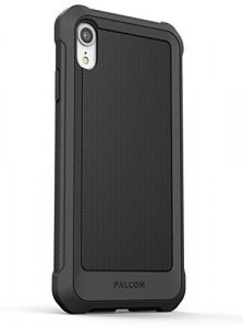 Encased Heavy Duty Belt Clip Case Designed For Iphone Xr - Military Spec Protection With Holster And Tempered Glass Screen Protector (Black)