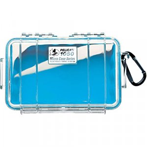 Pelican Waterproof Case 1050 Micro Case - Blue/Clear
