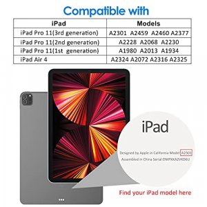 JETech Screen Protector for iPad Pro 12.9 2018 Model Tempered Glass Film 2-Pack 