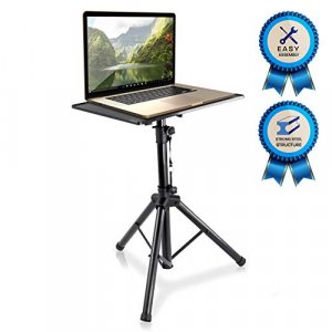 Pyle Laptop Projector Stand Tripod Height Adjustable 28'' To 46'' For Dj Presentations Computer