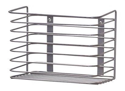 Household Essentials 1227-1 Medium Basket Door Mount Cabinet Organizer | Mounts To Solid Cabinet Doors Or Walls