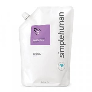 simplehuman FBA_CT1022 Lavender Moisturizing Liquid Hand Soap Refill Pouch, 34 Fl. Oz Count