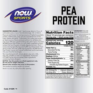 Now Sports Pea Protein Powder,12-Ounce
