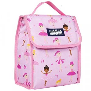 Wildkin Insulated Boys And Girls, Lunch Bags Is Ideal Size For Packing Hot Or Cold Snacks For School And Travel, Bpa-Free,Olive Kids (Ballerina),One