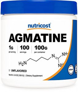 Nutricost Agmatine 100 Grams - Pure Agmatine 100 Servings (Agmatine Sulfate) - High Quality Powder