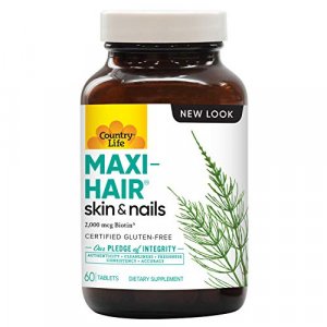 Country Life Maxi Hair, 60-Tablet