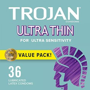 Trojan Ultra Thin Lubricated Condoms 36Ct