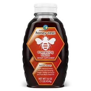 Amazing Herbs Honeyzest Energizing Bottle, 16 Fluid Ounce
