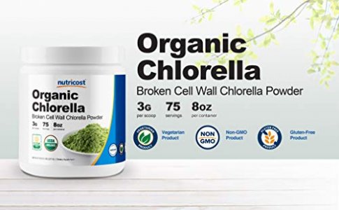 Nutricost Chlorella Powder 8Oz - Pure Chlorella - 3000Mg Per Serving - High Quality, Non-Gmo, Gluten Free