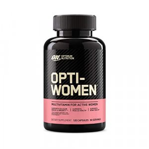 Optimum Nutrition Opti-Women, Womens Daily Multivitamin Supplement With Iron, 120 Capsules