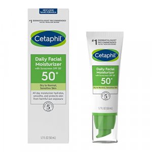 Cetaphil Daily Facial Moisturizer With Sunscreen Spf 50+ - 1.7 Fluid Ounce