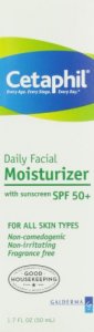 Cetaphil Daily Facial Moisturizer With Sunscreen Spf 50+ - 1.7 Fluid Ounce