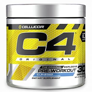 Cellucor C4 Original Pre Workout Powder With Creatine - Icy Blue Razz 30 Servings