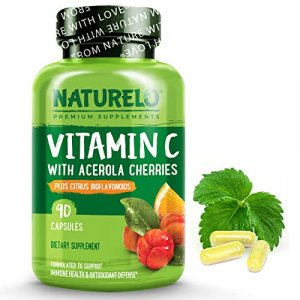 Naturelo Premium Vitamin C With Organic Acerola Cherry And Citrus Bioflavonoids - Whole Food Powder Supplement - Not Synthetic Ascorbic Acid - 500 Mg