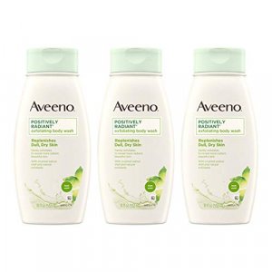 Aveeno Positively Radiant Exfoliating Body Wash 18 Fl. Oz (Pack Of 3)