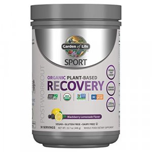 Garden Of Life Sport Organic Post Workout Recovery Drink Antioxidant Supplement, Vegan, Blackberry Lemonade, 15.7Oz (446G) Powder