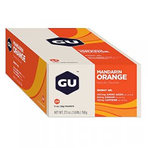 Gu Energy Original Sports Nutrition Energy Gel, 24-Count, Mandarin Orange