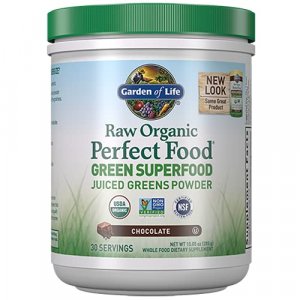 Garden Of Life Vegan Green Superfood Powder - Chocolate 11.9Oz (337G) Powder