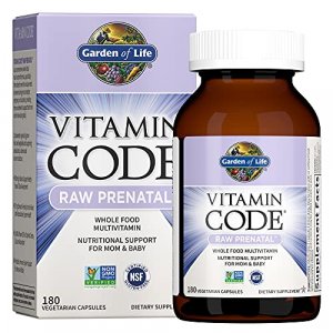 Garden Of Life Vitamin Code Raw Prenatal Vegetarian Multivitamin For Mom And Baby, 180 Capsules