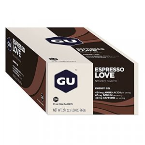 GU Energy Original Sports Nutrition Energy Gel, 24-Count, Espresso Love