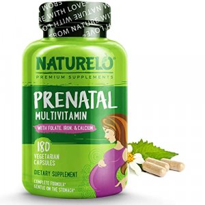 Naturelo Prenatal Multivitamin With Dha, Natural Iron, Folate, Plant Calcium - Vegan, Vegetarian - Non-Gmo - Whole Food - - 180 Capsules