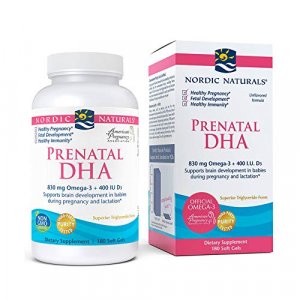 Nordic Naturals Prenatal Dha Supports Brain Development In Babies 500 Mg 180 Soft Gels