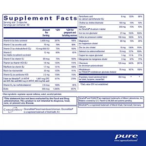 Pure Encapsulations - Prenatal Nutrients - Hypoallergenic Nutritional Support For Pregnancy And Lactation* - 120 Capsules