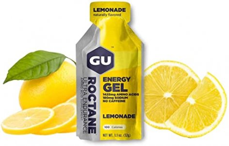 Gu Energy Labs Roctane Ultra Endurance Energy Gel, Lemonade, 24-Count