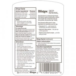 Blistex Deep Renewal, Anti-Aging Treatment, Net Wt. .13-Ounce Tube (Pack Of 12) ( Pack May Vary )