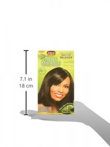African Pride Olive Miracle Deep Conditioning No-Lye Relaxer Kit, Regular