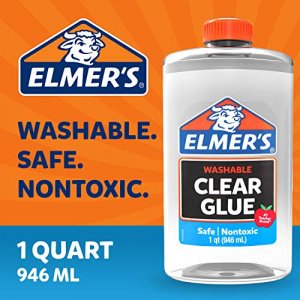 Elmers 2024691 Elmer'S Liquid School Glue, Clear, Washable, 32 Ounces - Great For Making Slime