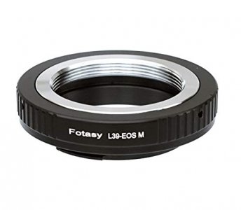 Fotasy M39 L39 39Mm Ltm Lens To Canon Eos M Ef-M Mirrorless Camera Adapter, Fits Canon M1, M2, M3, M5, M6, M10 Mirrorless