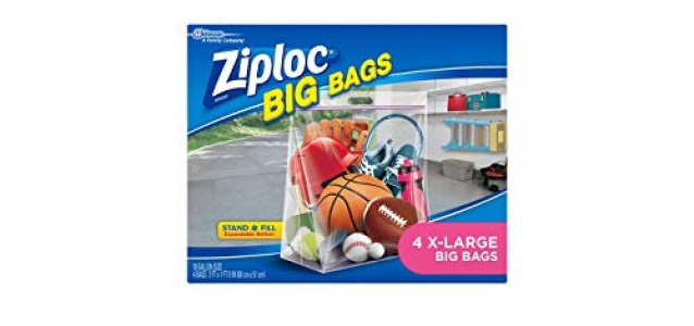 Ziploc Big Bags Clothes and Blanket Storage Bags for Closet Organization,  Protects from Moisture, XL, 4 Count