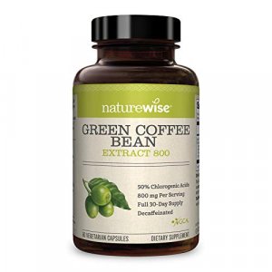Naturewise Green Coffee Bean Extract Weight Loss Supplement - 800Mg/ 60 Count