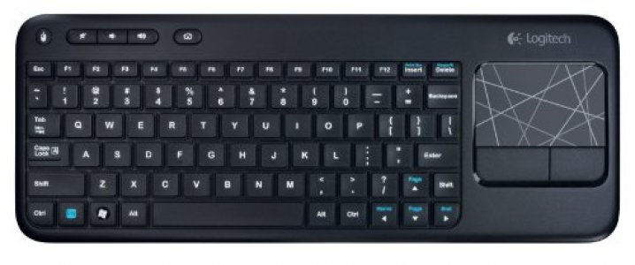Logitech Wireless Touch Keyboard K400 With Built-In Multi-Touch Touchpad - Black