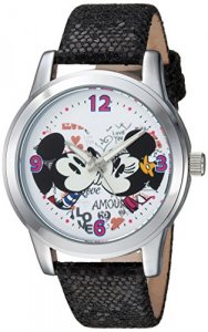 Disney Women'S Mickey Mouse' Quartz Metal Casual Watch, Color:Black (Model: Wds000346)
