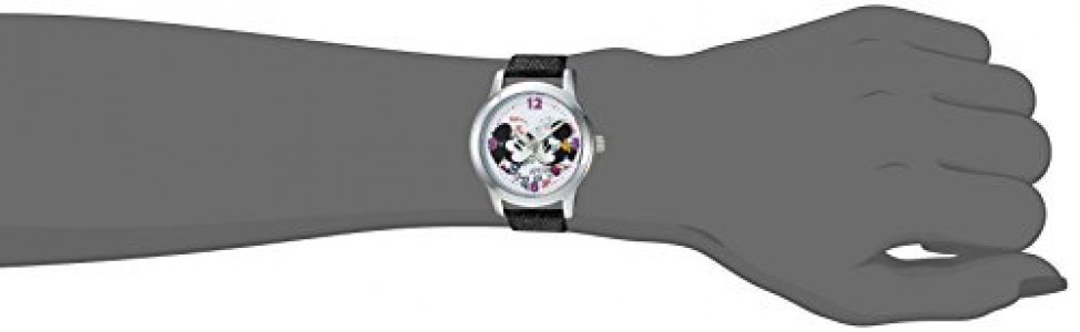 Disney Women'S Mickey Mouse' Quartz Metal Casual Watch, Color:Black (Model: Wds000346)