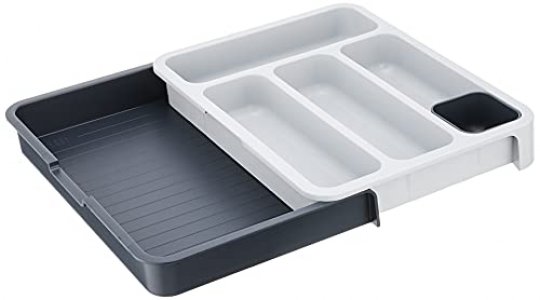 Joseph Joseph 85042 Drawerstore Expandable Cutlery Tray, Gray
