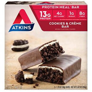 Atkins Protein-Rich Meal Bar, Cookies N' Creme, 5 Count