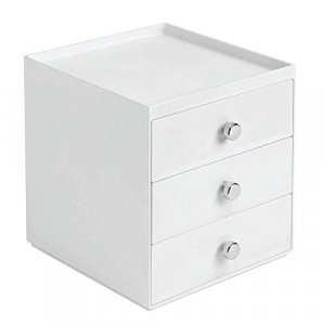 InterDesign 3 Drawer Cosmetic Organizer, Clear