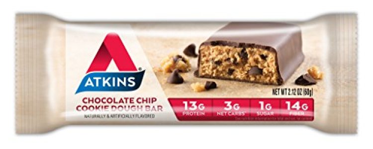 Atkins Protein-Rich Meal Bar, Chocolate Chip Cookie Dough, 5 Count