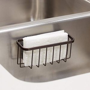 Interdesign Gia Suction Kitchen Sink Caddy, Sponge Holder For Kitchen Accessories - Bronze