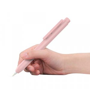 Moko Holder Case For Apple Pencil - With Built-In Clip Spring Button Retractable Tip Protection Secures Cap For Ipad Pro 9