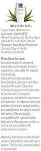Aloe Cadabra Natural Organic Aloe Vera Personal Lubricant and Vaginal Moisturizer, Natural