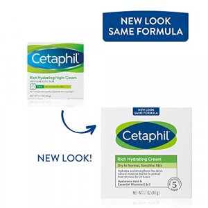 Cetaphil Rich Hydrating Night Cream With Hyaluronic Acid, 1.7 Ounce