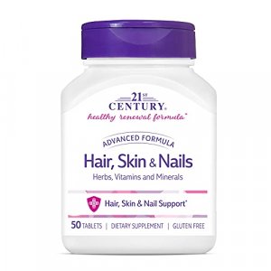 21St Century Hair, Skin And Nails Advanced Formula Caplets, 50 Count