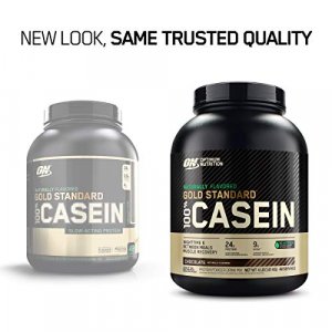 Optimum Nutrition Gold Standard 100% Micellar Casein Protein Powder, Naturally Flavored Chocolate Cr Me, 4 Pound