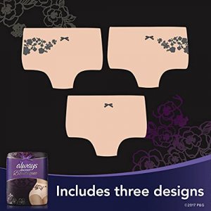 Always Discreet Boutique, Incontinence & Postpartum Underwear for Women, Maximum Protection, Peach, Small / Medium, 12 Count